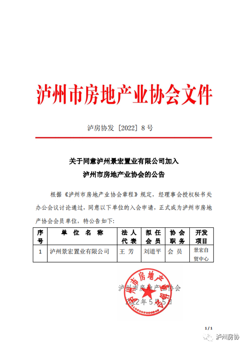 泸州市首府住房改革委员会办公室新项目推动城市住房改革，助力民生福祉增进